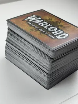Warlord Saga of the Storm Card Lot Of 168 GREAT CONDITION Vintage HTF - Image 1