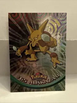 #65 Alakazam Topps Pokemon Card Holo TV Animation Series 1998 - Image 1