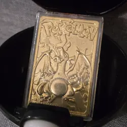 23k Gold Plated Ltd Ed Pokemon Trading Cards Lot Of 3 Jigglypuff Charizard + UUU - Image 5