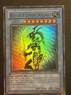 Black Luster Soldier 1st Edition Yu-Gi-Oh Card SYE-024 Ultra Rare Played LP - Image 1