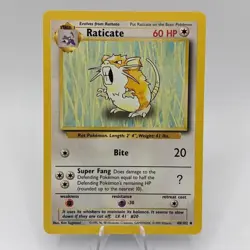 Raticate 40/102 Base Set 1999 Vintage Pokemon Card - Image 1