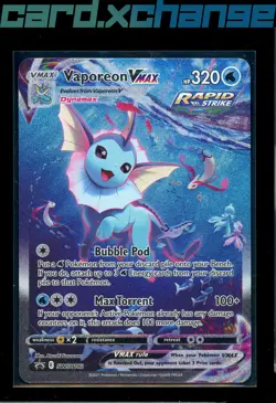 SWSH: Sword & Shield Promo Cards #SWSH182 Vaporeon VMAX - Image 1