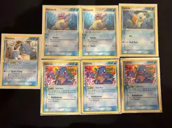 Squirtle Wartortle Blastoise Crystal Guardians Pokemon Card Lot TCG 2006 - Image 1
