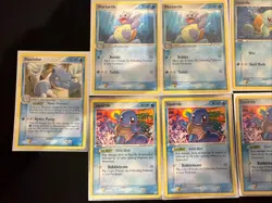 Squirtle Wartortle Blastoise Crystal Guardians Pokemon Card Lot TCG 2006 - Image 2