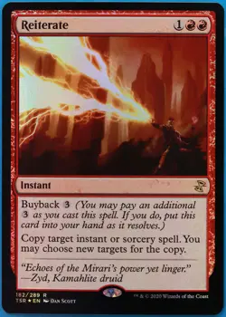 Reiterate FOIL Time Spiral Remastered NM Red Rare MTG CARD (ID# 510812) ABUGames - Image 1