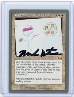 Look at Me, I'm the DCI Unglued Signed Mark Rosewater MTG - Image 1
