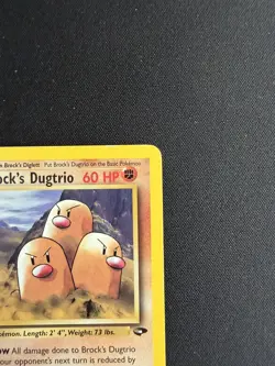Pokemon Card Brock's Dugtrio 22/132 Gym Challenge Rare - MP - Image 2