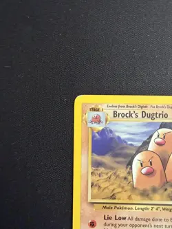 Pokemon Card Brock's Dugtrio 22/132 Gym Challenge Rare - MP - Image 3