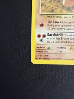 Pokemon Card Brock's Dugtrio 22/132 Gym Challenge Rare - MP - Image 5
