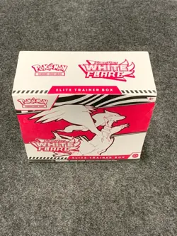 Pokemon Scarlet & Violet- White Flare Elite Trainer Box, Sealed Box is Worn - Image 1