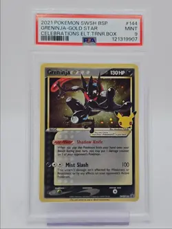 GRENINJA 2021 POKEMON CELEBRATIONS CLASSIC COLLECTION ETB #SWSH144 PSA 9 Q0004 - Image 1