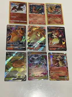 Pokemon charizard V ex promo full art and more Lot Of 9 - Image 1