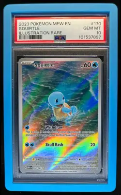 2023 Pokemon SV 151 Squirtle #170/165 PSA 10 - Image 1
