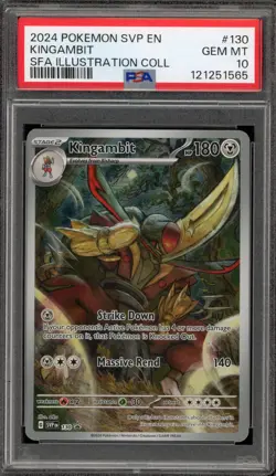 Pokemon Kingambit SFA Illustration Coll. Promo SVP EN 130 PSA 10 Gem Mint - Image 1