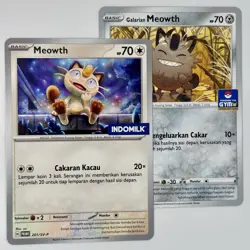2x Meowth Promo 201/SV-P & 364/S-P | Pokemon TCG Indonesia Limited Campaign! - Image 1