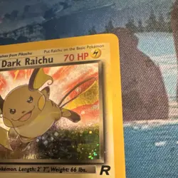 Pokemon TCG Dark Raichu Team Rocket Holo 83/82 English Vintage 2000 Wizards - Image 4