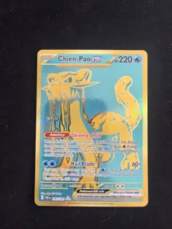 Pokemon TCG Chien-Pao EX Scarlet & Violet Paldea Evolved Holo 242/091 - Image 1
