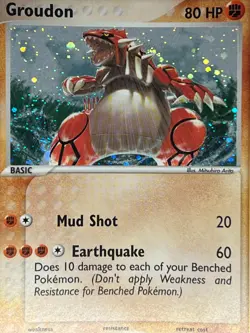 Pokemon 2004 EX Hidden Legends-Groudon 102/101 Secret Rare Holo -NM - Image 2