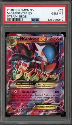 Pokemon M Gardevoir EX XY Steam Siege Holo Ultra Rare #79 PSA 10 Gem Mint - Image 1