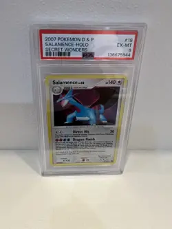 2007 Pokemon D&P Salamance Holo Secret Wonders PSA 6 - Image 1