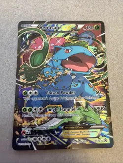 Venusaur EX Pokemon XY123 (2016) Promo Black Star Red & Blue Collection English - Image 1