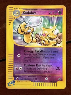 Pokemon Expedition Kadabra 84/165 Reverse Holo MP - Image 1