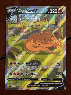 Pokemon Sword & Shield Promo Charizard V SWSH260 Full Art Holo - Image 1
