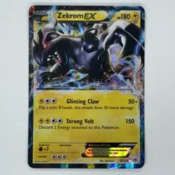 Pokemon TCG Zekrom EX 52/113 2013 Legendary Treasures Ultra Rare Holo - Image 1