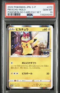 Pikachu Holo 272 2022 Pokemon Japanese S Promo PSA 10 - Image 1