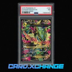 2015 Pokemon XY Roaring Skies 105 M Rayquaza EX Full Art PSA 7 Near Mint - Image 1