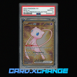2023 Pokemon 151 205 Mew ex Ultra Premium Collection PSA 10 Gem Mint - Image 1