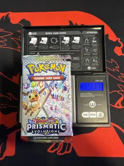 21.17g Light - Pokemon TCG S&V - Prismatic Evolution Booster Pack! Semi GOD U - Image 1