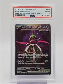 IRON VALIANT EX 2025 POKEMON PRISMATIC EVOLUTIONS SPECIAL ILLUSTRATION RARE - Image 1