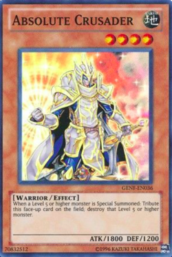 1X NM Absolute Crusader - GENF-EN036 - Super Rare Unlimited Ed Generation Force - Image 1