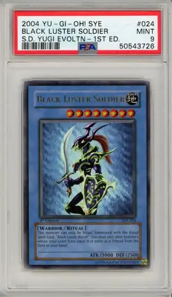 Black Luster Soldier SYE-024 1st Edition Yugioh PSA 9 *726 - Image 1