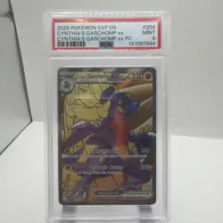 PSA 9 Cynthia's Garchomp ex 204 Sv: Scarlet & Violet Promo Cards Holo - Image 1