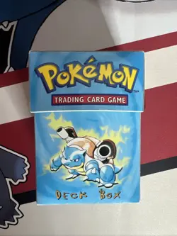 Vintage 1999 Wizards Of The Coast Blastoise Pokemon Deck Box (Opened, No Cards) - Image 1