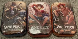 One Piece Card Game Sealed Tin Pack Set Vol.2 (TS-02, OP13) x3 One Of Each Hero - Image 1