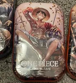 One Piece Card Game Sealed Tin Pack Set Vol.2 (TS-02, OP13) x3 One Of Each Hero - Image 2