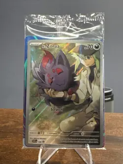 N's Zorua 189 SEALED: Scarlet & Violet Promo Cards Holo - Image 1