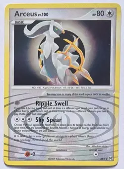 Arceus Pokemon Arceus AR5 Pokemon TCG Platinum Holo Rare Card - Image 1