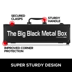 CARDKINGPRO TEXT | LONG | 1400 Sports Pokemon TCG Game Card Storage Case Black - Image 3