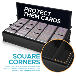 CARDKINGPRO Text | BBB | 2500 Sports Pokemon TCG Game Card Storage Case Black - Image 5