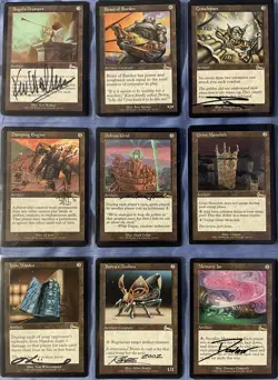 COMPLETE, MOSTLY-SIGNED M:tG MTG URZA'S LEGACY Play Card SET!!!!! - Image 2