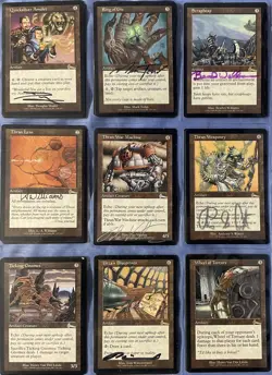 COMPLETE, MOSTLY-SIGNED M:tG MTG URZA'S LEGACY Play Card SET!!!!! - Image 3