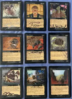 COMPLETE, MOSTLY-SIGNED M:tG MTG URZA'S LEGACY Play Card SET!!!!! - Image 4