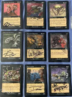 COMPLETE, MOSTLY-SIGNED M:tG MTG URZA'S LEGACY Play Card SET!!!!! - Image 5