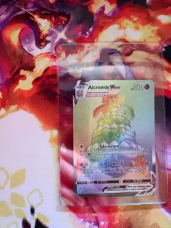 Alcremie VMAX Rainbow Secret Rare Card 73/72 Shining Fates Pokemon TCG - Image 1