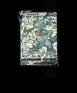 Fan-ART READ DESCRIPTION BELOW HOLO Golduck Card Stained Glass Pokemon Card p1 - Image 1