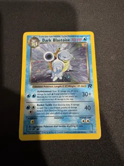 Pokemon TCG Dark Blastoise Holo Rare Card 3/82 WOTC 2000 Vintage! - Image 1